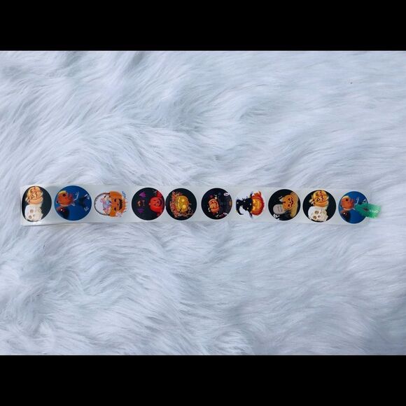 Brand New Halloween Sticker Roll - 500 Pieces 8 Designs Happy Halloween … - Picture 4 of 10